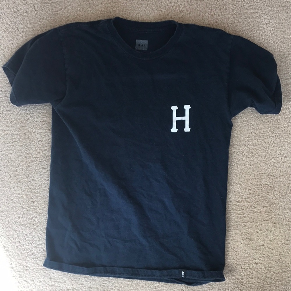 RARE Small dark blue HUF x Thrasher T-shirt